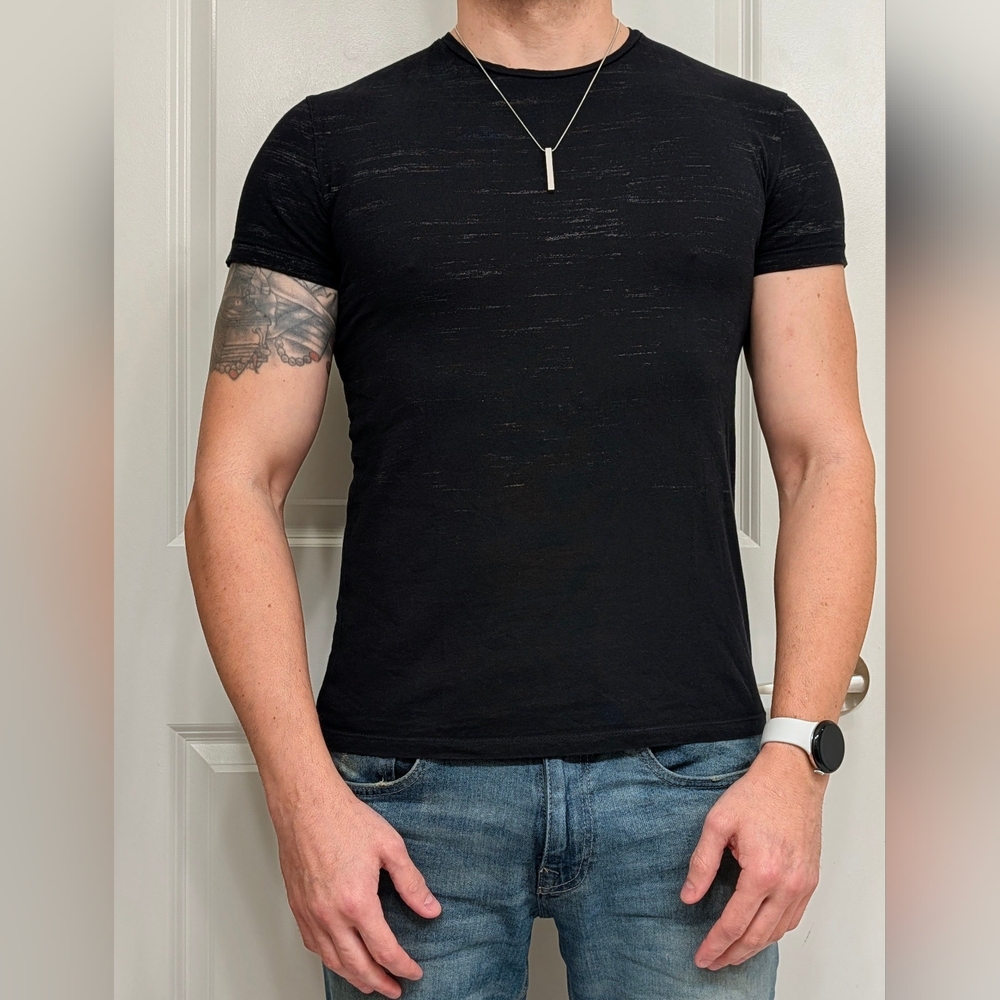Zara Men's Black Short Sleeve Tee